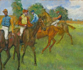 Vóór de paardenrace (ca. 1887-1889)