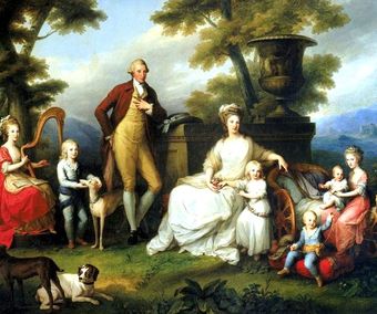 Ferdinand IV koning van Napels en zijn familie (1782-83)