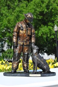 National Fire Dog Monument 'From ashes to answers' (2013)  