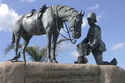 Horse Memorial (1905) Boer War Port Elisabeth, Zuid-Afrika