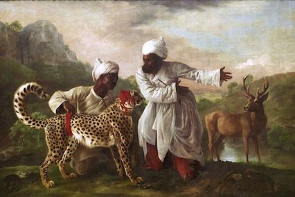 Jagende cheetah en hert (1765)